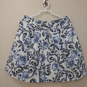 Loft blue/white skirt NEW WITH TAG